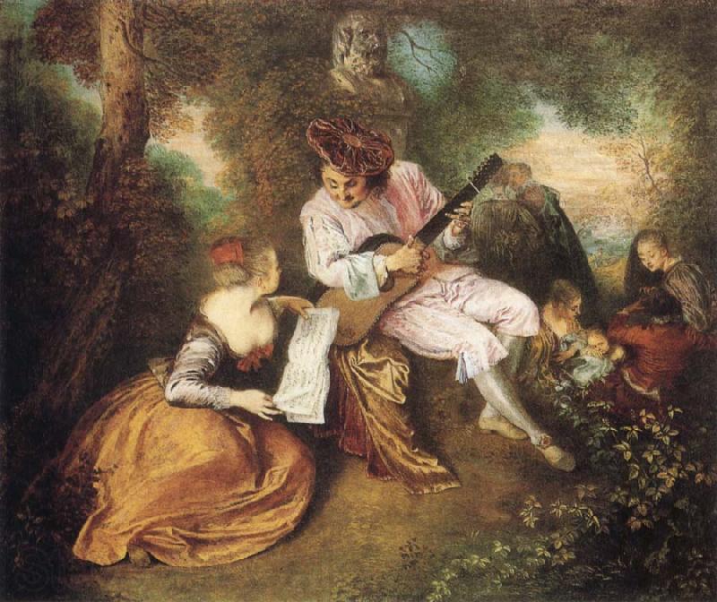 Jean-Antoine Watteau Scale of Love Spain oil painting art